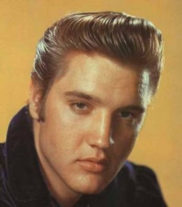 Elvis Presley had a sandy blonde hair color naturally